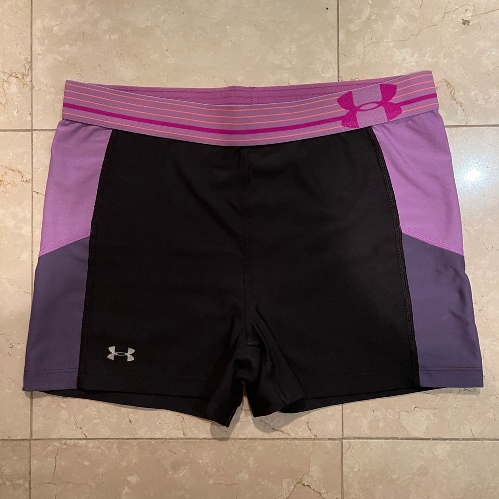 Under Armour purple and black short